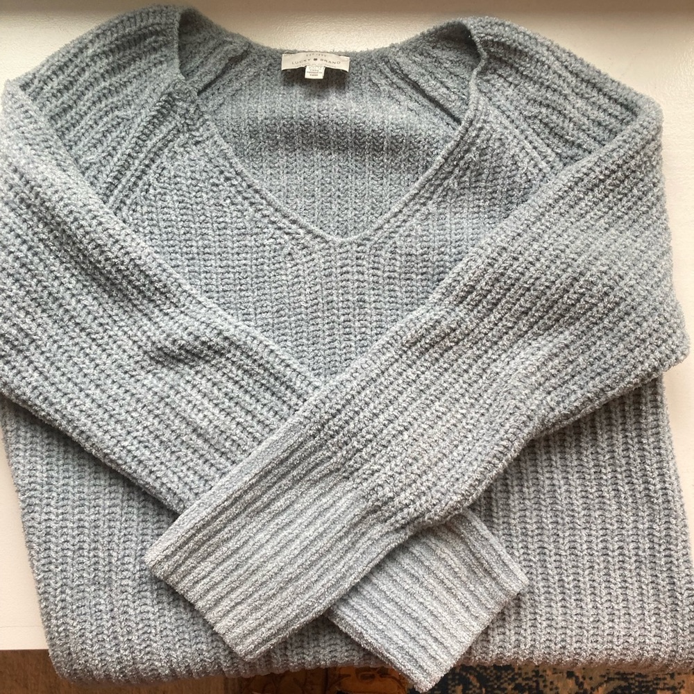 Pale blue lucky brand sweater